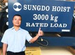 Pa Lăng Sungdo Dầm Đôi 3 Tấn   2 Cấp Tốc Độ 