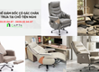 Top ghế Giám đốc có gác chân nghỉ trưa tại chỗ tiện nghi 