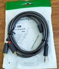 Dây loa Audio 3.5 ra 2 đầu RCA dài 1.5m,3m,5m,10m Ugreen 10511,10584,10512,10513,10514 loại tốt 