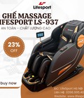Ghế Massage LifeSport LS-937   An toàn - Chất lượng cao 