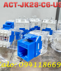 Nhân đấu nối RJ45 âm tường CAT6 UTP Shielded không chống nhiễu ACT-JK28-C6-US Ancomteck 