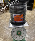 Cáp mạng Cat6 ngoài trời UTP có dây gia cường chịu lực. 