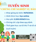 Chứng chỉ nghiệp vụ Bảo Mẫu 