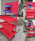 Xe đẩy 3 ngăn kết hợp bảng treo khay 
