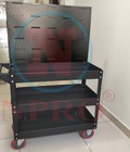 Xe đẩy 3 ngăn kế hơp bảng treo khay 