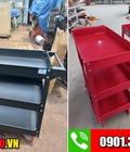 Xe đẩy dụng cụ 3 ngăn - tặng kèm móc treo đồ nghề 