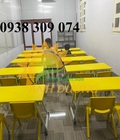Bàn xếp mầm non, bàn nhựa mầm non, ghế nhựa mầm non 