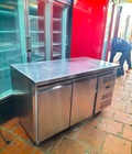 Tủ bàn đông inox hiệu alaska dài 1m36 mới 90 