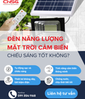 Đèn năng lượng mặt trời cảm biến chiếu sáng tốt không 