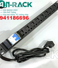 Phân phối thanh nguồn PDU 8 ổ cắm đa năng 32A có kèm Atomat và dây nguồn dài 2M AR-P19M08C32CB2...