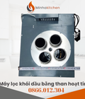 Máy lọc khói dầu bằng than hoạt tính bếp nướng 