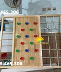 Thang leo gỗ mầm non trong nhà, thang leo gỗ trẻ em 