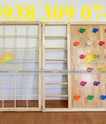 Thang leo gỗ mầm non, thang leo sắt vận động cho trẻ giá rẻ 