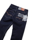 Quần jean ống suông Defoxx đen muối tiêu indigo co giãn nhẹ 