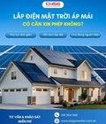 Lắp điện mặt trời áp mái có cần giấy phép  - Thông báo từ Bộ Công Thương 