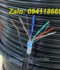 Phân phối cáp mạng CAT6A ngoài trời có bọc bạc chống nhiễu FTP có dây gia cường chịu lực 
