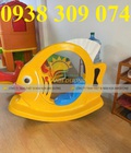Bập bênh cá vàng nhựa, bập bênh đế cong cá vàng 