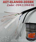 Phân phối Cáp mạng CAT6 ngoài trời UTP - có dây chịu lực gia cường - Outdoor ACT-6LANOD-305BK 