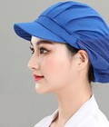 Nón Đầu Bếp Xếp Ly Màu Trắng Có Đai Điều Chỉnh Kích Thước Hiện Đại   MNDB0023 