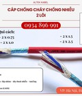 Cáp chống cháy chống nhiễu 2x0.75mm    Giao hàng nhanh Hải Phòng, Quảng Ninh, Thái Bình 