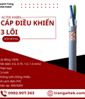 Cáp điều khiển đồng mềm 3 lõi vỏ xám Altek Kabel 