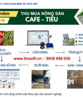 Phần mềm thu mua Cafe, Tiêu: tính quy chuẩn, công nợ hàng, sổ vay 