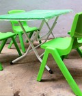 Sản xuất bàn ghế mầm non, bàn mẫu giáo có thể gập được có đủ màu 