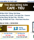 Phần Mềm Thu Mua Cafe, Tiêu - Ưu đãi 10 Mừng Đại Lễ 30/4 