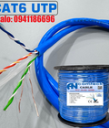 Phân phối dây cáp mạng Ancomteck Cat6 UTP, 23awg lõi đồng nguyên chất 100 mã ACT-6LAN-305BL 