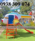 Cầu trượt máy bay trực thăng cho bé giá rẻ TPHCM Cầu trượt máy bay trực thăng cho bé giá rẻ TPHCM