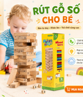Đồ Chơi Rút Gỗ Cho Bé 54 Thanh Kèm Xúc Xắc Số 51DDG Đồ Chơi Rút Gỗ Cho Bé 54 Thanh Kèm Xúc Xắc Số 51DDG