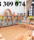 Kệ gỗ mầm non, kệ gỗ mầm non montessori 