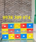 Tủ cặp mầm non, tủ nhựa đựng cặp đồ dùng mầm non Tủ cặp mầm non, tủ nhựa đựng cặp đồ dùng mầm non