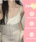 Áo hai dây chấm bi Item vintage không bao giờ lỗi mốt Áo hai dây chấm bi Item vintage không bao giờ lỗi mốt