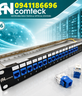 Sẵn kho Patch panel 16 cổng Cat6 UTP mã ACT-16S1U, ACT-JK28-C6-US chính hãng ANCOMTECK 