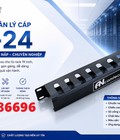 Annam chuyên phân phân phối Thanh quản lý cáp ngang 1U 24 cổng lắp rack 19  ACT-19241U Ancomteck 