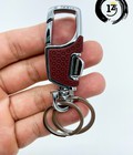 Móc khóa inox bóp mở Omuda bọc vỏ đỏ đô MK006 