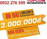 Toàn Quốc Chuyên bán trả góp xe Vespa lãi suất cực thấp tại Topcom