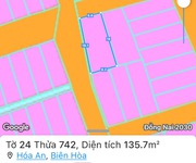Bán đất diện tích rộng 136m2 phường Hoá An Tp Biên Hoà sổ hồng riêng