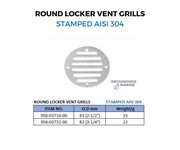 Round Locker VENT GRILLS/ 956-03716-00 / 956-03732-00