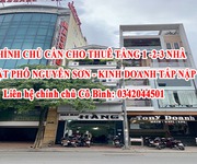 Chính chủ cần cho thuê tầng 123 nhà mặt phố nguyễn sơn