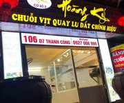 Do nhu cầu mở rộng kinh doanh nên hoàng ký - chuỗi vịt quay lu đất chính hiệu