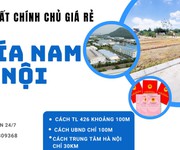 Bán gấp trong tuần 5 lô đất đẹp phía nam thủ đô Hà Nội. giá chỉ từ 9tr/m2 .sổ đỏ cất két đất ở lâu d