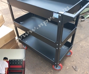 2 Xe đẩy 3 ngăn treo dụng cụ
