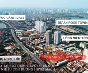 Bán căn 2n hướng đông nam tại tòa dv01 rosetown ngọc hồi. giá 2,6x tỷ   x iu thương