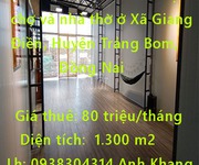 Cho thuê tòa nhà đối diện chợ và nhà thờ ở xã giang điền, huyện trảng bom, đồng nai