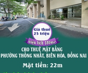 Cho thuê mặt bằng 180m2 phường thống nhất, biên hòa