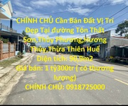 Chính chủ cần bán đất vị trí đẹp tại đường tôn thất sơn,thủy phương,hương thủy,thừa thiên huế