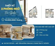 3 Chung cư cao cấp avatar thủ đức, 2pn 73m2,ký hđ 133 triệu mỗi tháng góp 11 triệu, liên hệ nhận