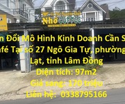 Chuyển đổi mô hình kinh doanh cần sang gấp quán café tại phường 12.